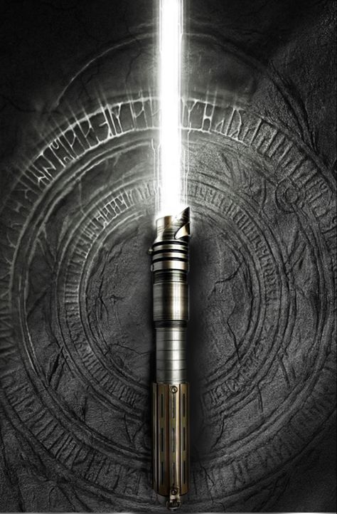 White Lightsaber Aesthetic, White Lightsaber Jedi, Star Wars Jedi Aesthetic, White Lightsaber Art, Lightsaber Wallpaper, Lightsaber Aesthetic, Ataraxia Tattoo, Star Wars White Lightsaber, Star Wars Saber