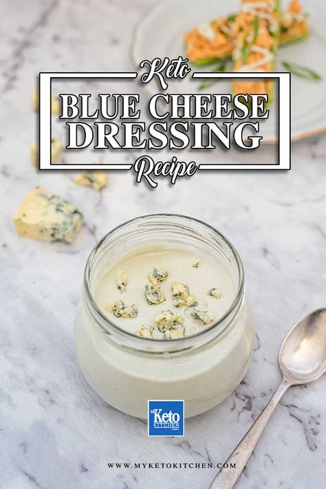 Keto Blue Cheese Dressing, Keto Blue Cheese, Roquefort Dressing, Homemade Blue Cheese Dressing, Keto Hacks, Homemade Blue Cheese, Blue Cheese Dressing Recipe, Easy Salad Dressing Recipes, Veggie Platter