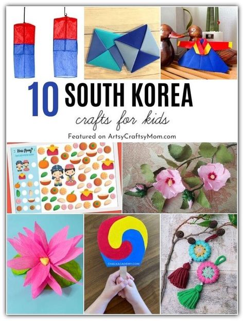 Korea Activities For Kids, Asian Crafts For Kids, Japan Crafts For Kids, Arts And Crafts Paper, Multicultural Crafts, Montessori Shelves, Multicultural Classroom, Multicultural Activities, Asian Festival