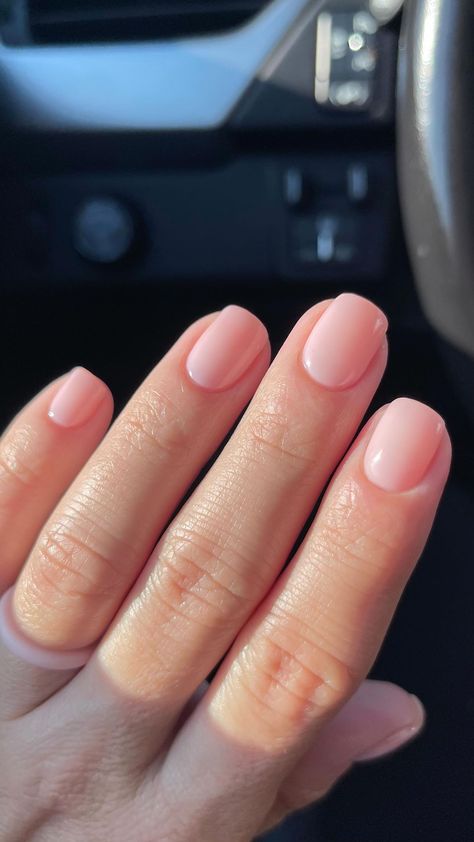 Essie Slip Dress, Nails For Pink Dress, Teen Nails, Short Gel Nails, Pink Manicure, Light Nails, Fancy Nails Designs, French Tip Acrylic Nails, Cute Gel Nails