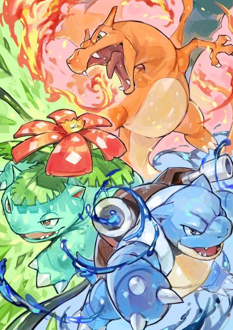 Tyranitar Pokemon, Venusaur Pokemon, Gen 1 Pokemon, Art Wave, Pokemon Team, Pokemon Sketch, Pokemon Starters, Pokemon Poster, Pokemon Backgrounds