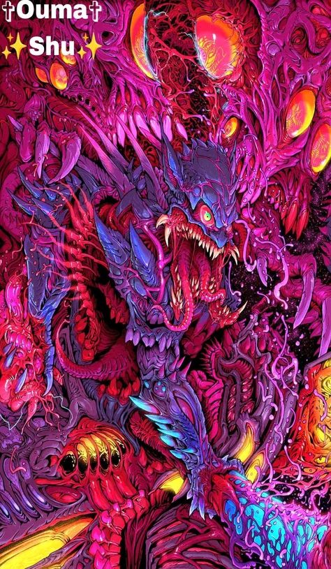 Hyper Beast Wallpaper, Brock Hofer, Hyper Beast, Dragon Wallpaper Iphone, Monster Artwork, Beast Wallpaper, Trippy Visuals, Retro Gaming Art, Psychadelic Art