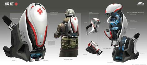 Futuristic Soldiers, Sci Fi Games, Sci Fi Props, Sci Fi Tech, Futuristic Armour, Future Tech, Futuristic Art, Game Characters, Medical Technology