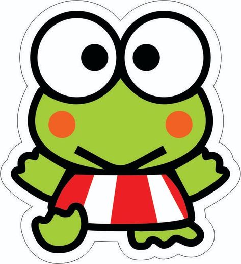 Keropi Sanrio, Keroppi Party, Keroppi Png, Sanrio Png, 2024 Stickers, Moldes Halloween, Construction Paper Crafts, Hello Kitty Images, Badtz Maru