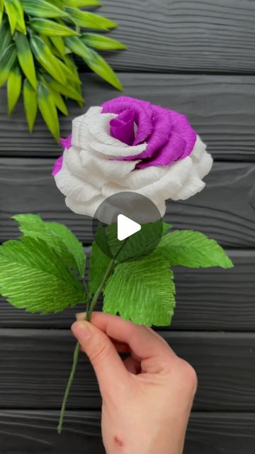 How To Make Roses Out Of Paper, Foam Paper Crafts, Handmade Flowers Tutorial, Flower Making Crafts, Crepe Paper Flowers Tutorial, Crepe Flowers, Flowers Origami, Paper Daisies, Paper Flower Diy