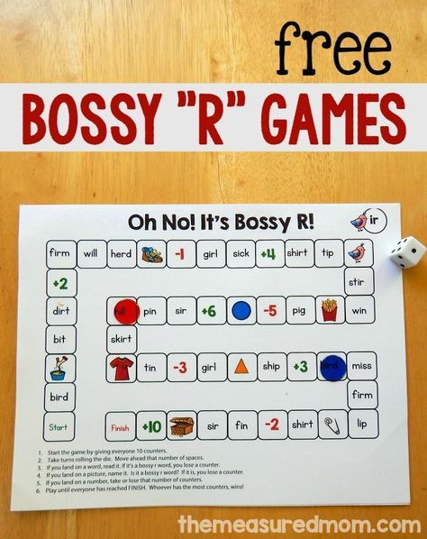 Bossy R, The Measured Mom, Measured Mom, Children Games, First Grade Phonics, R Words, Orton Gillingham, Reading Specialist, Phonics Games