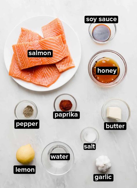 Soy And Honey Salmon, Salmon Healthy Dinner Recipes, Yummy Salmon Recipes Oven Baked, Quick Salmon Recipes Baked, Healthy Salmon Lunch Meal Prep, Soy Sauce Salmon Marinade, Honey Salmon Glaze, Salmon Sauce Recipes Healthy, Salmon Recipe Easy