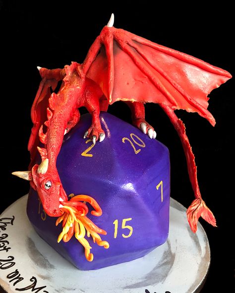 Dungeon And Dragons Cake Ideas, Dungeons And Dragons Grooms Cake, Dnd Cake Dungeons And Dragons, D20 Cake, D&d Cake Ideas, D&d Cake, Dnd Cake, Dungeons And Dragons Cake, Dragon Scale Wedding Cake