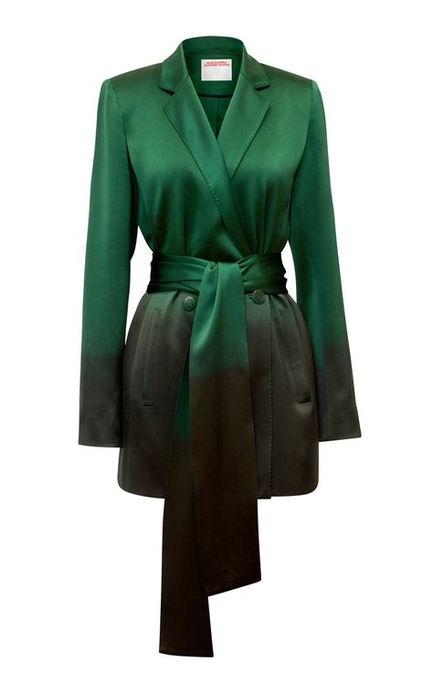 Dynasty Outfits, Women Church Suits, Adventure Seeker, Silk Blazer, Green Suit, Satin Jackets, Silk Jacket, Closet Fashion, Formal Outfit