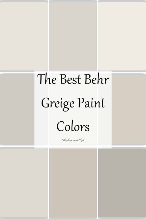 Behr Neutral Paint Colors, Behr Paint Colors Grey, Home Depot Paint Colors, Best Greige Paint, Best Greige, Best Greige Paint Color, Taupe Paint Colors, Home Depot Paint, Most Popular Paint Colors