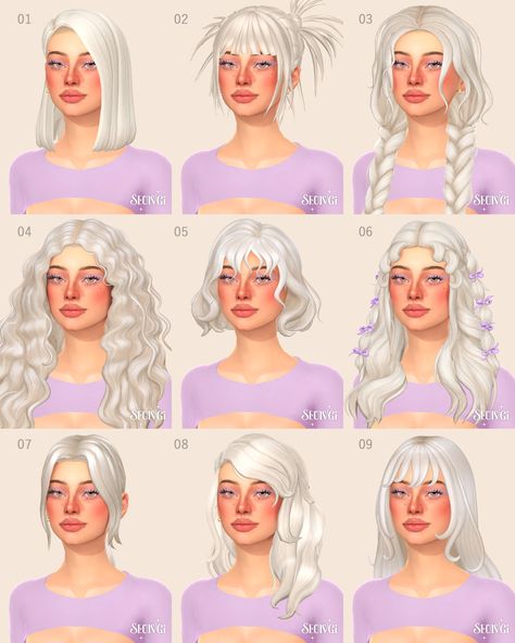 sims 4 hair cc recs with all the cc linked, follow @seulvgi on tumblr for more! Sims 4 Aesthetic Hair, Sims 4 Cc Recs, Sims 4 Aesthetic Cc, Sims 4 Aesthetic, 4 Aesthetic, Sims 4 Tsr, Sims 4 Cas Mods, Sims Packs, Play Sims 4