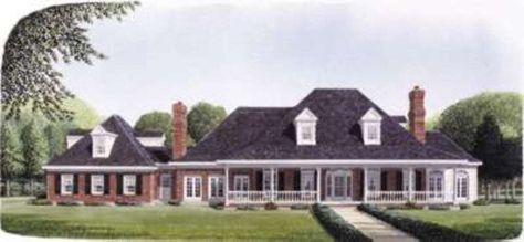 Plan 410-195 - Houseplans.com Southern Country Homes, Southern Style House, Southern Style House Plans, Southern House Plan, Southern House, Southern Design, Monster House Plans, Country Craftsman, Southern House Plans