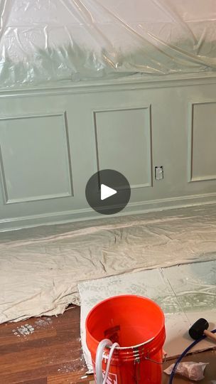 1.8M views · 9.2K reactions | DIY - Wainscoting | Best DIY Hack ever! Use cheap picture frames to do this to a wall.. Paint, Chair Rail and Frames less than $200 #handyman #diyprojects #wainscoting | By Mabe In America | Facebook Picture Frame Wainscoting Ideas, Paint Chair Rail, Chair Rail Paint Ideas, Chair Rail Ideas, Salon Remodel, Picture Frame Wainscoting, Cheap Picture Frames, Batten Wall, Diy Wainscoting