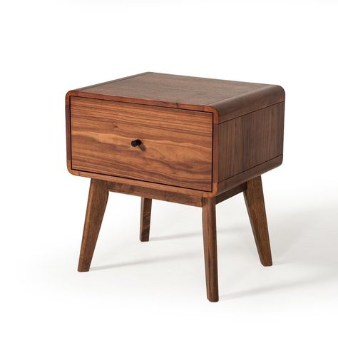 Modern Rustic Interiors Rodney Mid-Century 1 Drawer Nightstand & Reviews | Wayfair Drawer Ideas, Dresser And Nightstand, Walnut Bedroom, Dresser Ideas, Mid Century Modern Nightstand, Style Nightstand, Walnut Nightstand, Modern Nightstand, Modern Dresser