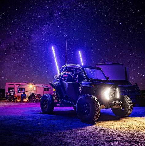 After a long adventure through the rough off-road trails, we help illuminate the night and get you back to the campfire safe and sound. Follow us and stay tuned for more adventures.   #utv #rzr1000 #polarisrzr #polaris #adventure #xp1000 #camping #offroad #offroading #offroad4x4 #offroadlife #kingofthehammers #ledwhips #onlineledstore Rzr Polaris, Jeep Driving, Rzr 1000, Driving Games, Pimped Out Cars, Offroad Jeep, Neon Fashion, Jeep Cars, Polaris Rzr