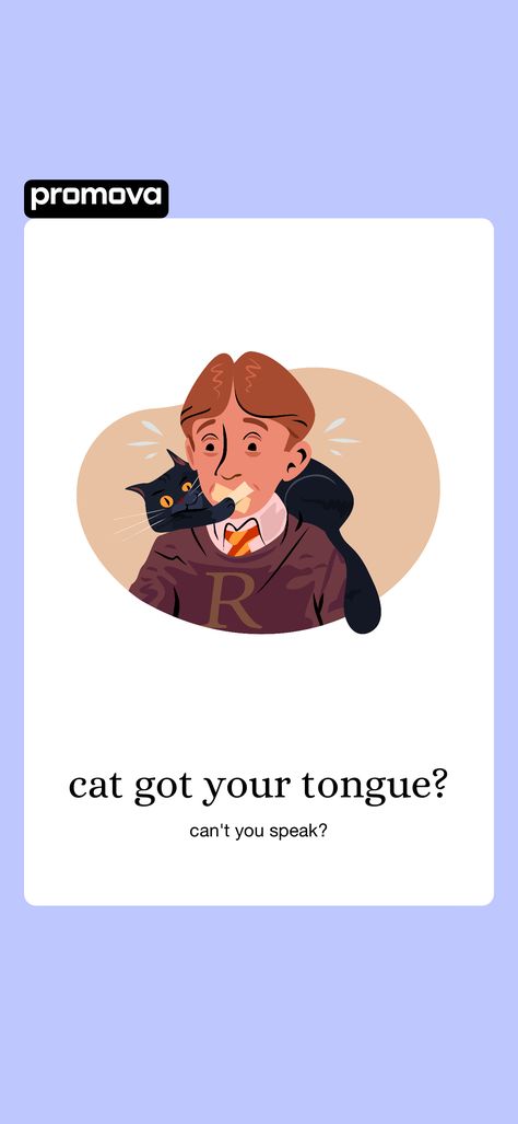 I am learning the word cat got your tongue?. Let's go on this language learning journey together with Promova: https://promova.onelink.me/KnXG/u810h4i5 Cat Got Your Tongue, Word Cat, I Am Learning, Learning Journey, English Language Teaching, Language Teaching, Learning English, Speaking English, Language Learning