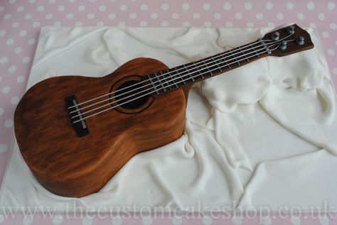 Ukulele Birthday Cake | by thecustomcakeshop Play Ukulele, Film Cake, Seventeenth Birthday, Guitar Cake, Carrot Cake Cheesecake, Cake Templates, Soprano Ukulele, Birthday Cakes For Men, Cakes For Men