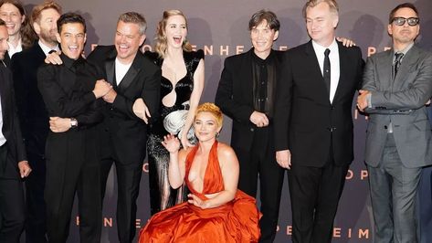 Oppenheimer Premiere, Movie Studios, Yelena Belova, I Love Cinema, Burnt Orange Dress, Matt Damon, Christopher Nolan, Dressed To The Nines, Florence Pugh