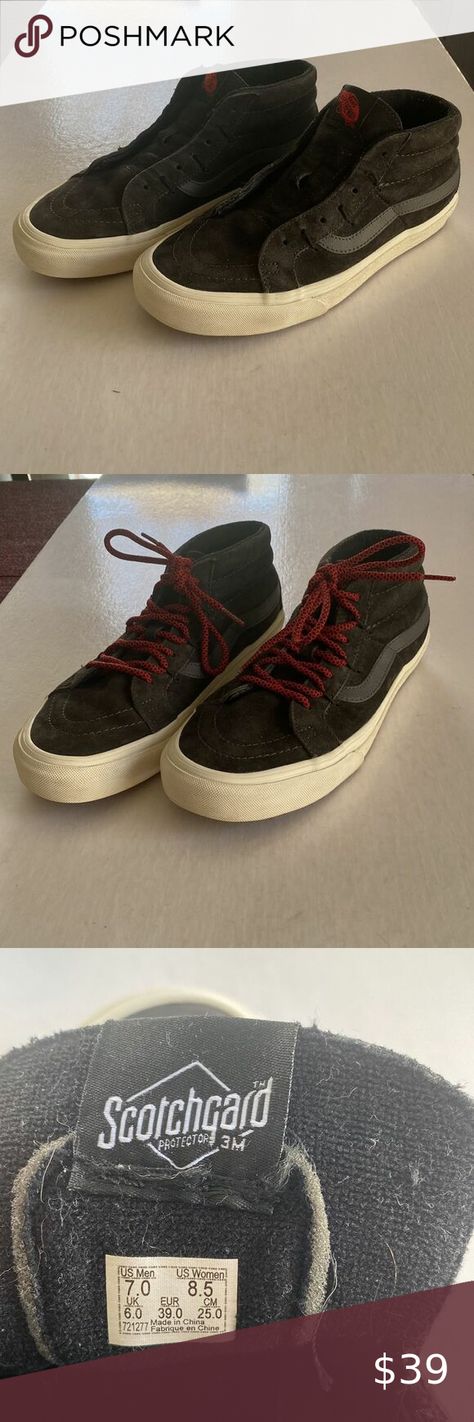 VANS UNISEX Black Suede Leather Mid Top Sneakers Size 7 Men’s/ 8.5 Women’s Mid Top Sneakers, Mid Top, Black Suede, Suede Leather, Top Sneakers, Size 7, Buy And Sell, Sneakers, Plus Fashion