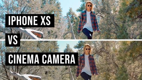 iPhone XS vs CINEMA Camera - Can you spot the DIFFERENCE?   See how the new iPhone XS video compares to a cinema camera that shoots in RAW. Can you see the difference between the iPhone XS Video quality and a $10000 Cinema camera the Canon C200?  Basically Ed Gregory looked at the iPhone XS vs Hollywood cinema camera. "To be honest the results were pretty impressive and without zooming in its hard to tell which is better. This would be pretty similar in an iPhone xs vs red cinema camera or iPhon Movie Making, Shooting In Raw, Hollywood Cinema, Spot The Difference, Camera Digital, Video Blog, Cinema Camera, Android Hacks, Types Of Cameras