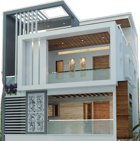 Exterior house elevation design for G+3 floor G 4 Front Elevation Design, G 2 Front Elevation Design Modern, Rahul Sharma, 2bhk House Plan, 2 House, Small House Front Design, Exterior House Paint Color Combinations, Wooden Main Door Design, Small House Design Exterior