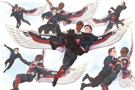 Falcon Marvel, Bucky Barnes Winter Soldier, Marvel Fan Art, Mcu Marvel, Marvel Actors, Marvel 3, Avengers Funny, Marvel Funny, Marvel Fan