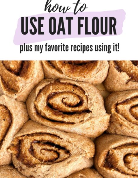 Recipes Using Oat Flour Baking, Uses For Oat Flour, Bread Made With Oat Flour, How To Bake With Oat Flour, Keto Oat Flour Recipes, Oat Flour Desserts Healthy, Oat Flour Recipes Cookies, Oat Flour Crackers, Oat Flour Cookies Healthy