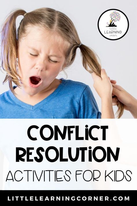 Teaching conflict resolution activities for kids will help create a peaceful environment - whether at home or in the classroom. Strategies to help kids stop fighting and arguing in preschool, kindergarten, first grade, and elementary school. #classroommanagement Resolution Activities For Kids, What Is Conflict, Peer Mediation, Conflict Resolution Activities, Learning Corner, Kindergarten Themes, Understanding Emotions, Classroom Strategies, Peaceful Environment