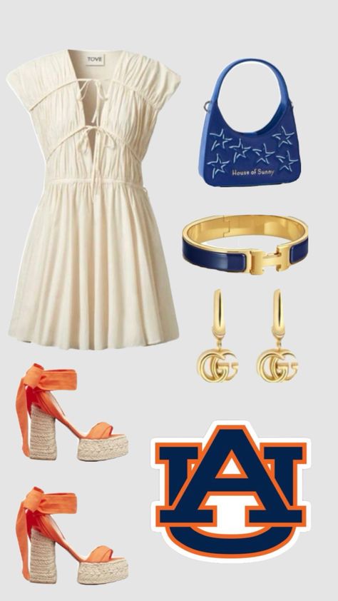 Game Day Outfit Auburn, Baylor Game Day Outfit, Orange Gameday Outfit, Auburn Gameday Outfit, Auburn Gameday, Clemson Outfits, Rush Week Outfits, Gameday Fits, Preppy Country