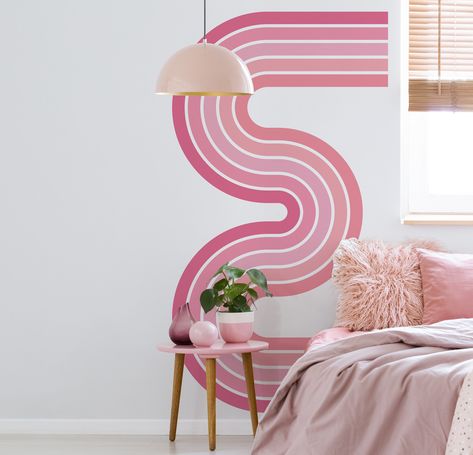 Generous over-sized Half, Elongated, Double Hump Rainbow Wall Decal.  Perfect accent for any room in your home or office.  Your little one or YOU will be in love with this whimsical collection.  The color and detail are truly amazing.   Choose your color combination and your size. See below for newly painted rooms, textured walls and more - this is important information. Choose your size and color arrangement : * Small 20" wide x 36" high * Medium 25" wide x 50" high * Large 36" wide x 70" high Pink Room Accent Wall, Pink Accent Wall, Kitchen Mural, Painted Rooms, Color Arrangement, Rainbow Wall Mural, Pastel Rainbow Wall, Pink Accent Walls, Rainbow Wall Decal