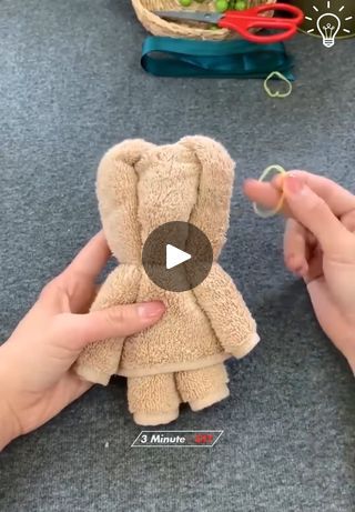 Folding Hacks, Towel Folding, Simple Ideas, Love A, Teddy Bear