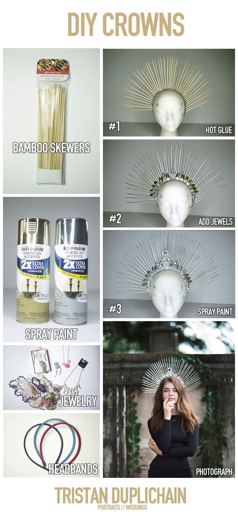 Diy Crowns, Diy Crown, Diy Kostüm, Idee Cosplay, Cosplay Tutorial, Cosplay Diy, Maquillage Halloween, Costume Makeup, Glue Gun