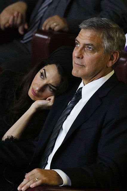 Amal Clooney George Clooney, George Clooney Amal Alamuddin, Amal Alamuddin, Human Rights Lawyer, 2nd Wedding Anniversary, Amal Clooney, George Clooney, Olivia Palermo, Lady Diana