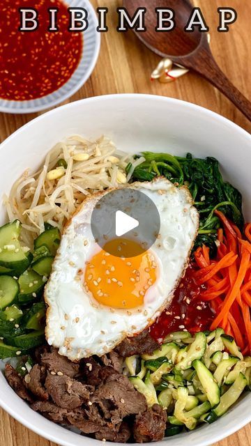 Stella Navarro-Kim on Instagram: "Lets make #bibimbap with @mahatmariceusa! Start the year off right by incorporating more veggies into your diet. This is a very close to traditional recipe, but feel free to #UnfollowLaReceta & make it your own :) 

Bibimbap is basically a Korean mixed rice bowl with mostly veggies, but it is common to add beef as well. It is mixed with a sweet, spicy, and tangy sauce that really pulls the whole dish together with amazing flavor. 

In most cases, bibimbap when eaten at home is for clearing out the fridge and using up all the leftover banchan (side dishes). But this is also a great dish for meal prepping, especially if you’re trying to eat healthier or just want to get more vegetables into your diet. 

One of my goals for this year is to eat more vegetables Korean Rice Bowl, Korean Bibimbap, Bibimbap Recipe, Korean Rice, Recipe Tin, Rice Bowl, Rice Bowls, Traditional Food, You've Been