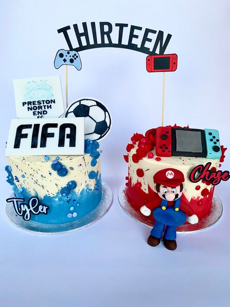 Fifa Cake, Twins Cake, Fifa, Twins, Cake Decorating, Birthday Cake, Cake, Birthday