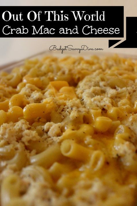 This recipe will rock your world! Crab Mac And Cheese, Pasta Seafood, Seafood Meals, Seafood Recipe, Yummy Seafood, Mac Cheese Recipes, Homemade Meals, Thanksgiving Meal, Crab Recipes