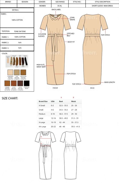 Teck Pack Design, Technical Pack Fashion, Garment Tech Pack, Tech Packs Fashion, Fashion Technical Sheet, Clothing Tech Pack, Techpacks Fashion, Tech Pack Fashion, Dress Template