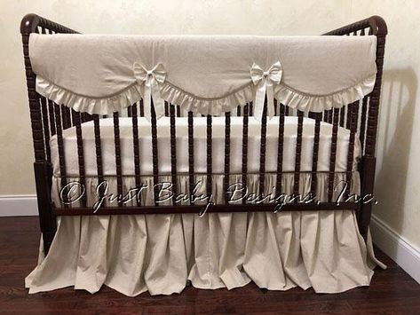 Natural Linen Baby Bedding Set - Neutral Nursery Bedding, Linen Crib Bedding, Crib Rail Cover, 1 - 4 pieces Baby Bedding Girl, Neutral Nursery Bedding, Neutral Baby Bedding, Gender Neutral Crib Bedding, Linen Crib Bedding, Floral Baby Bedding, Neutral Bed Linen, Girl Crib Bedding