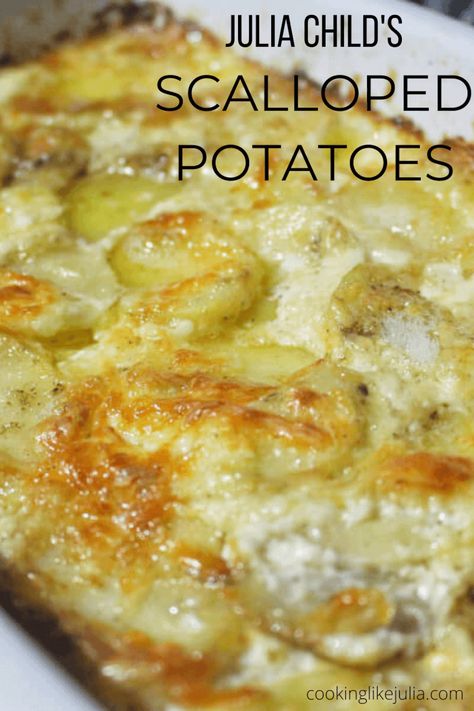 Scalloped Potatoes With Heavy Cream, Potatoes With Heavy Cream, Dinners Weeknight, Cheese Gratin, The Art Of French Cooking, Creamy Scalloped Potatoes, Cheesy Potatoes Recipe, Au Gratin Potato Recipes, Scalloped Potatoes And Ham