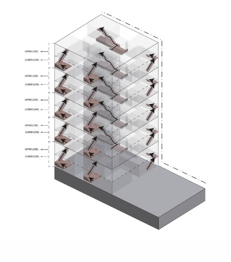 #circulation #vertical #3d #diagram #architecture #design #concept Vertical Circulation Diagram, Vertical Circulation Architecture, Circulation Architecture, Circulation Diagram, Vertical Circulation, Architecture Design Concept, Diagram Architecture, Design Concept, Architecture Design