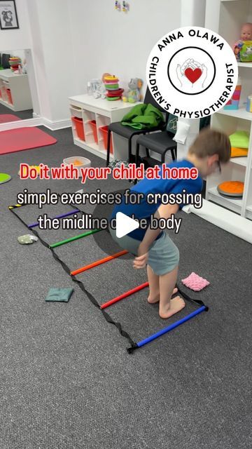 Anna Olawa Paediatric Physio Aberdeen/ 🇵🇱🏴󠁧󠁢󠁳󠁣󠁴󠁿 on Instagram: "#exercise #kidsphysio #kidsactivities #exerciseforkids #crossingmidline #physiotherapist #physiotherapy #childrensphysiotherapistaberdeen #aberdeenmassage #aberdeenphysio #ot #pt #sensoryintegrationtherapy #parents #parenting #aberdeencity #smallbusinessaberdeen #aberdeenphysioclinic #newreels #trendingreels ——————————————————————————————— Children’s Physiotherapist, Sensory Integration Therapist, Massage" Paediatric Physiotherapy Ideas, Sensory Gym Ideas, Reflex Integration, Sensory Integration Activities, Sensory Integration Therapy, Occupational Therapy Kids, Motor Planning, Brain Gym, Processing Disorder