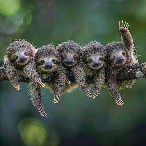 Cute Sloth Pictures, Regard Animal, Baby Sloth, Interesting Animals, Cute Sloth, Cute Wild Animals, Cute Animal Photos, Cute Animal Pictures, Beautiful Animals