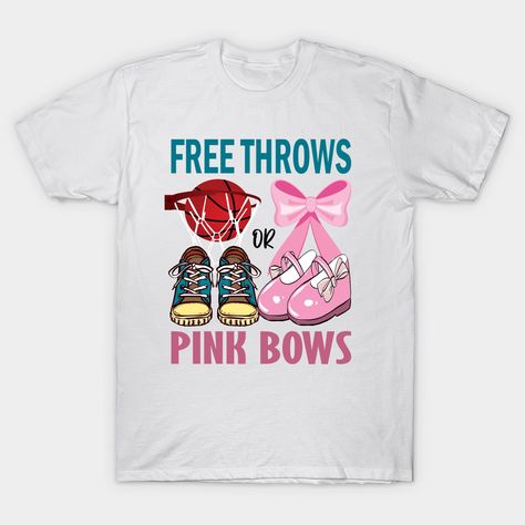 free throws or pink bows gender reveal cute gift idea -- Choose from our vast selection of Crewneck and V-Neck T-Shirts to match with your favorite design to make the perfect custom graphic T-Shirt. Pick your favorite: Classic, Relaxed Fit, V-Neck, Tri-Blend, Dolman Extra Soft Tri-Blend, Slouchy V-Neck, Slouchy, Premium, Heavyweight, Curvy, Ringer, and Curvy V-Neck. Customize your color! For men and women. Free Throws Or Pink Bows, Bows Gender Reveal, Bow Gender Reveal, Gender Reveal Gifts, Free Throw, Pink Bows, Cute Gift, Pink Bow, Gender Reveal