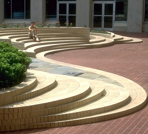 New Jersey's 'Done Deal': Destroying a Historic Resource With False Choices | Charles A. Birnbaum Landscape Architecture Drawing, Outdoor Steps, Rest Area, Landscape Elements, Architectural Models, Architecture Concept Drawings, Landscape Architecture Design, Urban Furniture, Parking Design