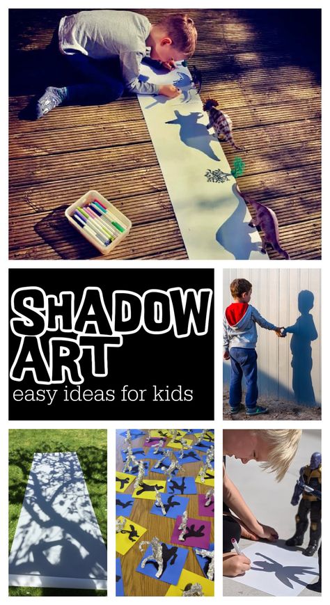 6 Creative Ideas to Make Shadow Art Drawings for Kids | Kids Activities Blog Prek Shadow Activities, Shadows And Reflections Preschool, Shadow Crafts For Toddlers, Shadow Tracing For Kids, Shadow Art Preschool, Light And Shadow Preschool Activities, Shadow Provocations, Shadow Games For Kids, Lights And Shadows Preschool