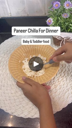 86K views · 5.6K reactions | Healthy recipe Breakfast/ Dinner for Babies/ Toddlers.
Paneer Chilla ~ Suitable from 8 months old.

Ingredients for 2 chillas.
Suji/semolina: 1/4 cup
Carrot graded: 1 tbsp 
Onion finely chopped: 1 tbsp 
Curd/dahi: 1 tbsp 
Salt (12+ months old): salt to taste 
Coriander powder: 1/3 tbsp 
Water: 60ml - 80 ml
.
.
.
.
.
.
.
.
.
#recipes #babyfoodideas #toddlerfoods #foodideas #babyweaningmenu #babyfoodindia #babyrecipes #healthyfood #paneerrecipes #chilla #indianfood #eathealthy #vivanshkiduniya #ankhang👦🏻 | Vivansh & Mommy | inside._.peace · Original audio Healthy Recipe Breakfast, Baby Breakfast, 9 Month Old Baby, Baby & Toddler Food, Recipes In Tamil, Recipe Breakfast, Baby Weaning, Paneer Recipes, Breakfast Dinner