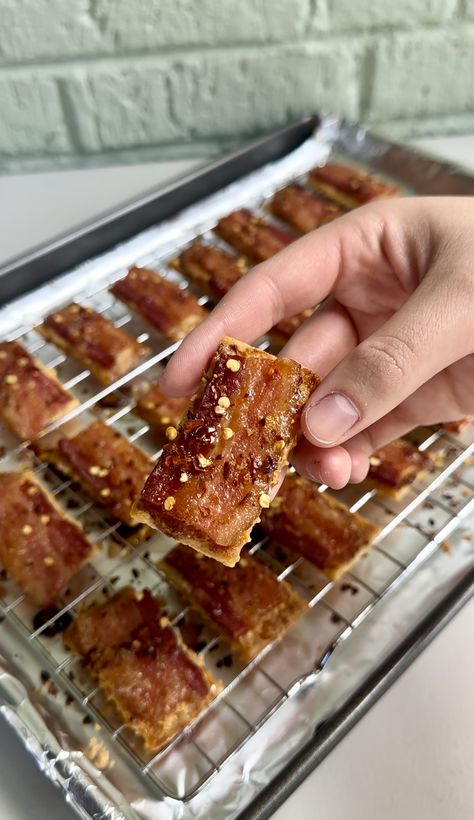 Boursin Candied Bacon Crackers Bacon Boursin Crackers, Candied Bacon Bites, Bacon On Crackers Brown Sugar, Bacon Cheese Crackers, Boursin Bacon Crackers, Boursin Candied Bacon Crackers, Bacon Brown Sugar Crackers, Ritz Cracker Bacon Brown Sugar, Bacon Wrapped Crackers Brown Sugar