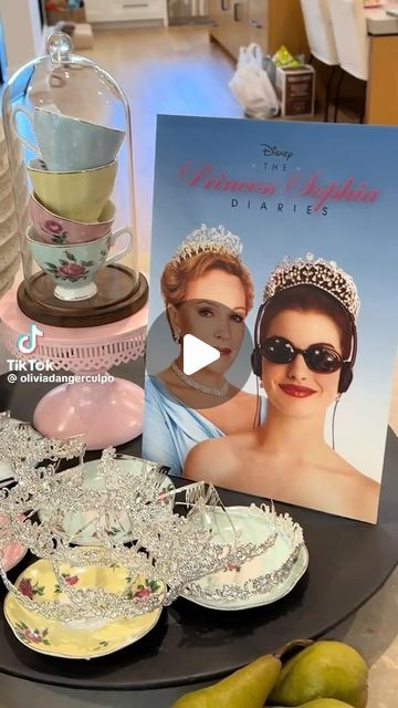 Bridal Guide Magazine on Instagram: "@oliviaculpo threw a #PrincessDiaries themed birthday party and we’re obsessed! 💖Bookmarking for #bachelorette parties ASAP! Tag someone who’s obsessed with this #AnneHathaway favorite 👑✨ 🎥: @oliviaculpo" February Bachelorette Party Ideas, Princess Diaries Cookies, Princess Diaries Pajama Party, 25 Birthday Party Ideas, 13th Birthday Themes, Princess Diaries Themed Party, Princess Diaries Birthday Party, 21 St Birthday Party Ideas, Princess Diaries Bachelorette Party