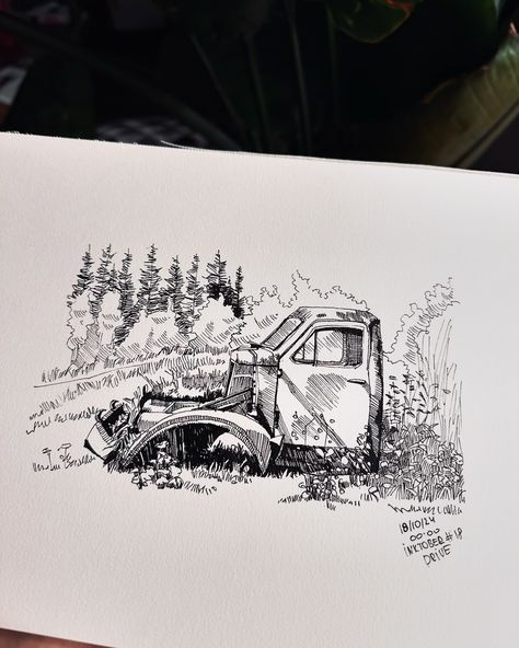 Day 18 “drive” #inktober #inktober2024 #ink #sketch #inkillustration #sketchdaily #sketchbook #urbansketchers #urbansketch #inktoberday18 #inktober2024drive #smltart #inktober52 #inktoberdrive #inktoberdrive2024 Drive Inktober, Drive Sketch, Urban Sketchers, Ink Sketch, Sketch, Drive, Quick Saves