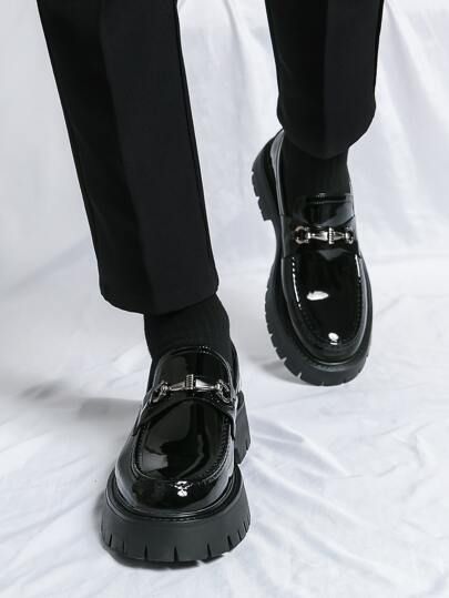 Black Shoes For School Men, Platform Shoes Men Outfit, Fancy Male Shoes, Male Loafers Outfit, Classy Shoes For Men, Formal Shoes For Men Classy, Tuxedo Shoes For Men, Derby Shoes Outfit, Male Loafers